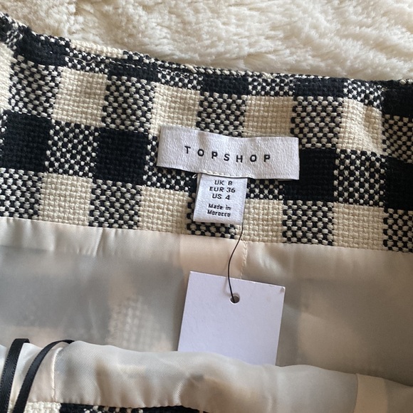 NWT Topshop Plaid Skirt - Picture 2 of 3